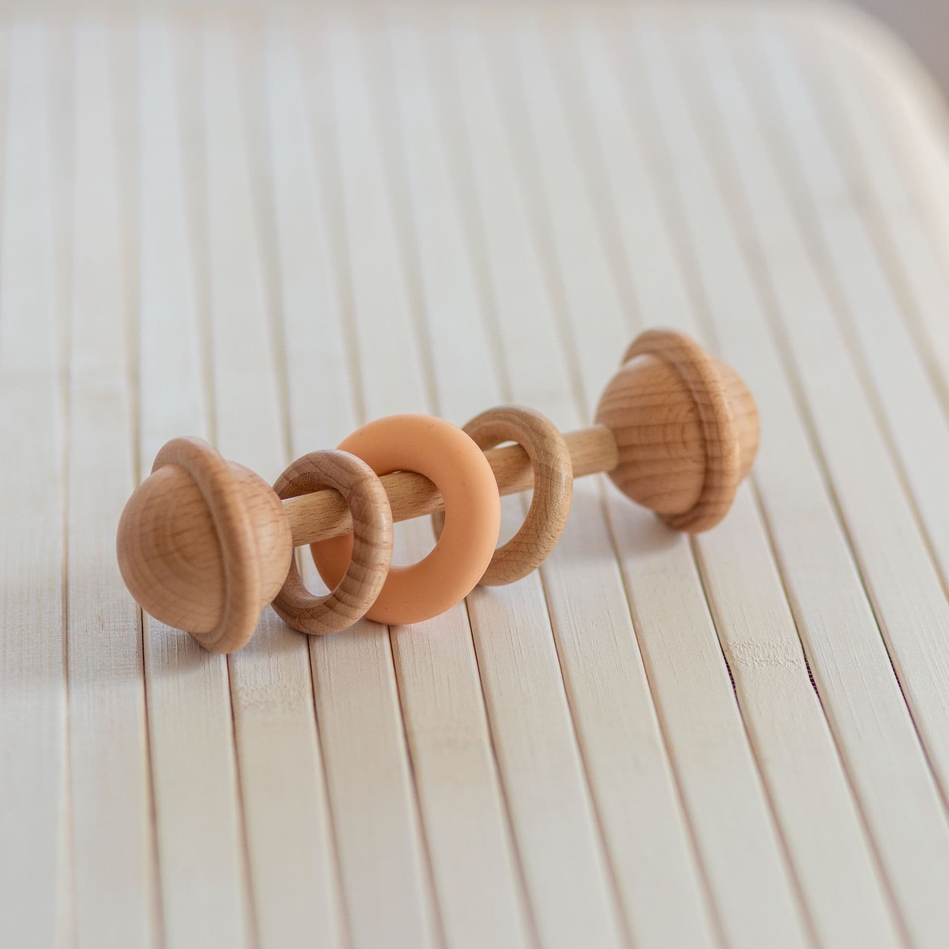 Jingli Pops Wooden Baby Rattle view 2