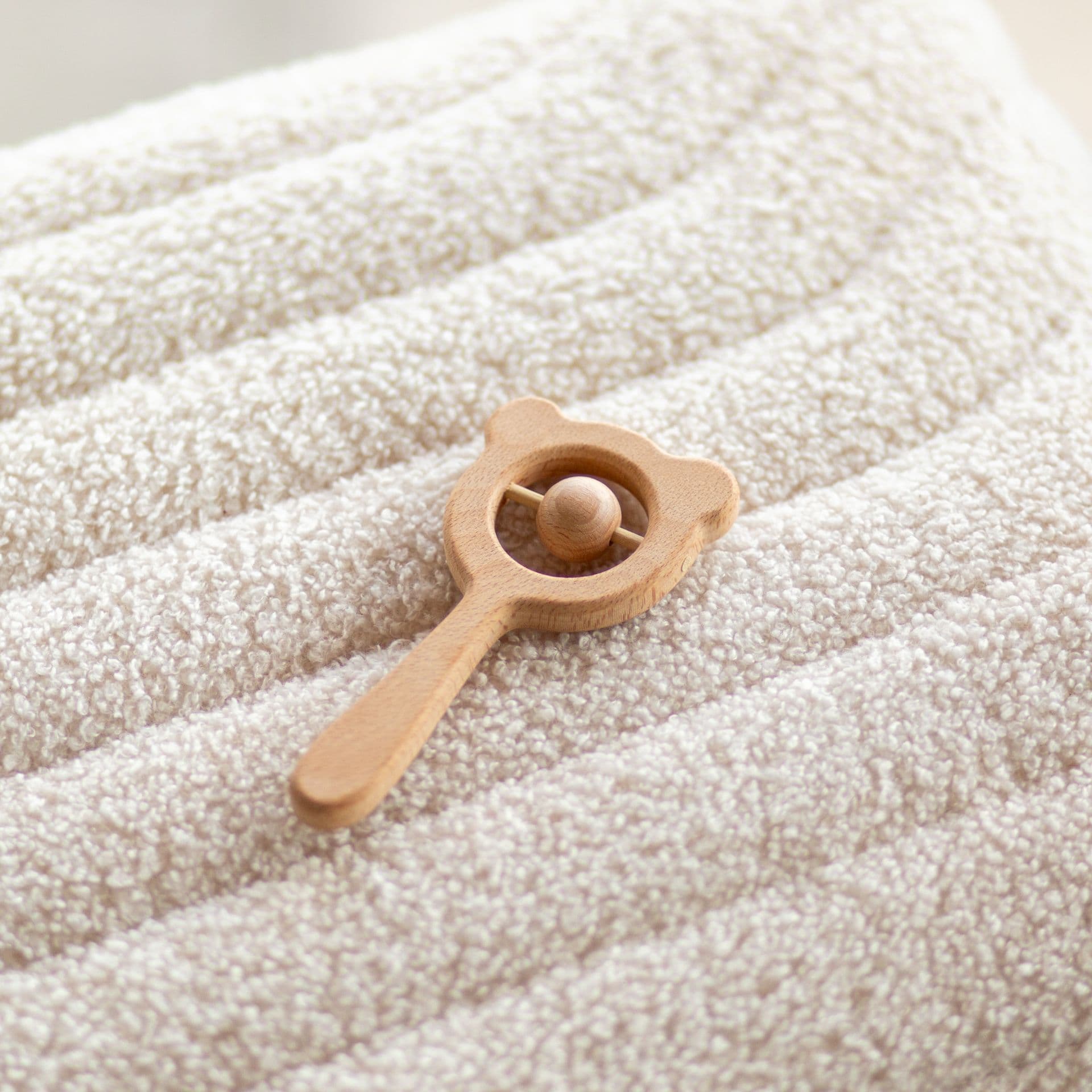 Teddy Wooden Rattle view 3