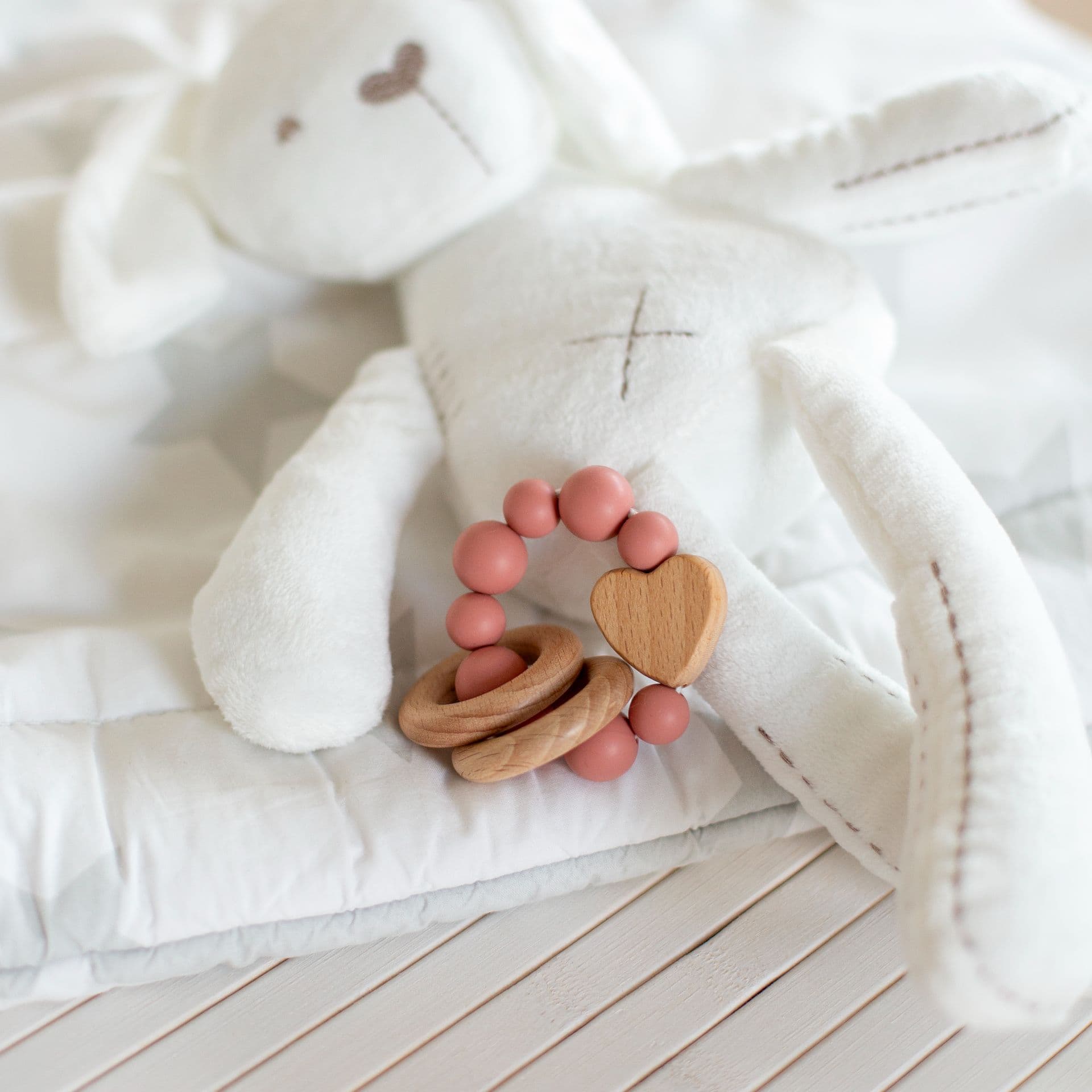 Lovey  Chew – Baby Teething Ring view 2