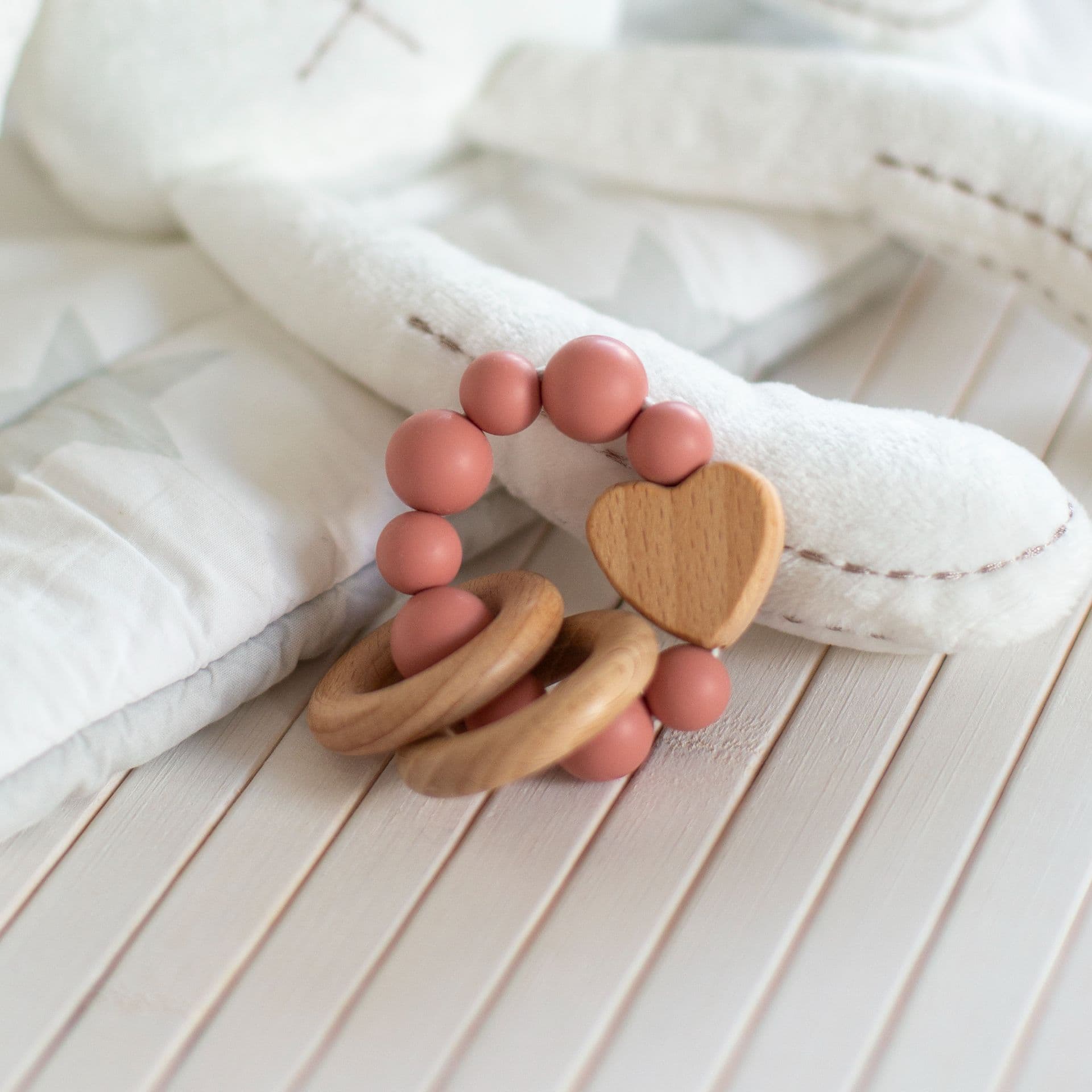 Lovey  Chew – Baby Teething Ring view 2